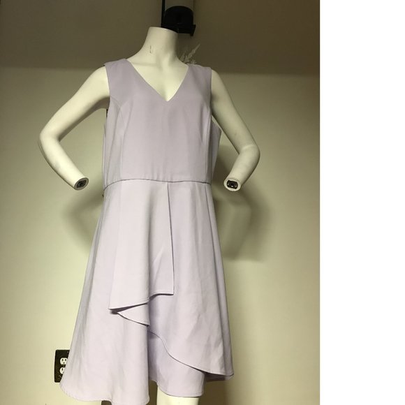 NWT Canada made Le Chateau PLUS SIZE Lilac Fit & Flare Cocktail Bridesmaid Prom - Picture 3 of 6